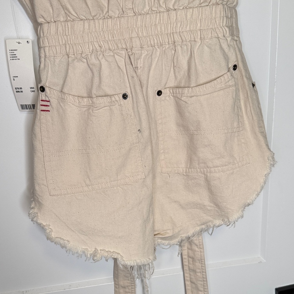 NWT BDG 100% cotton Cream Button-Up Romper‎ - Small - Picture 9 of 11
